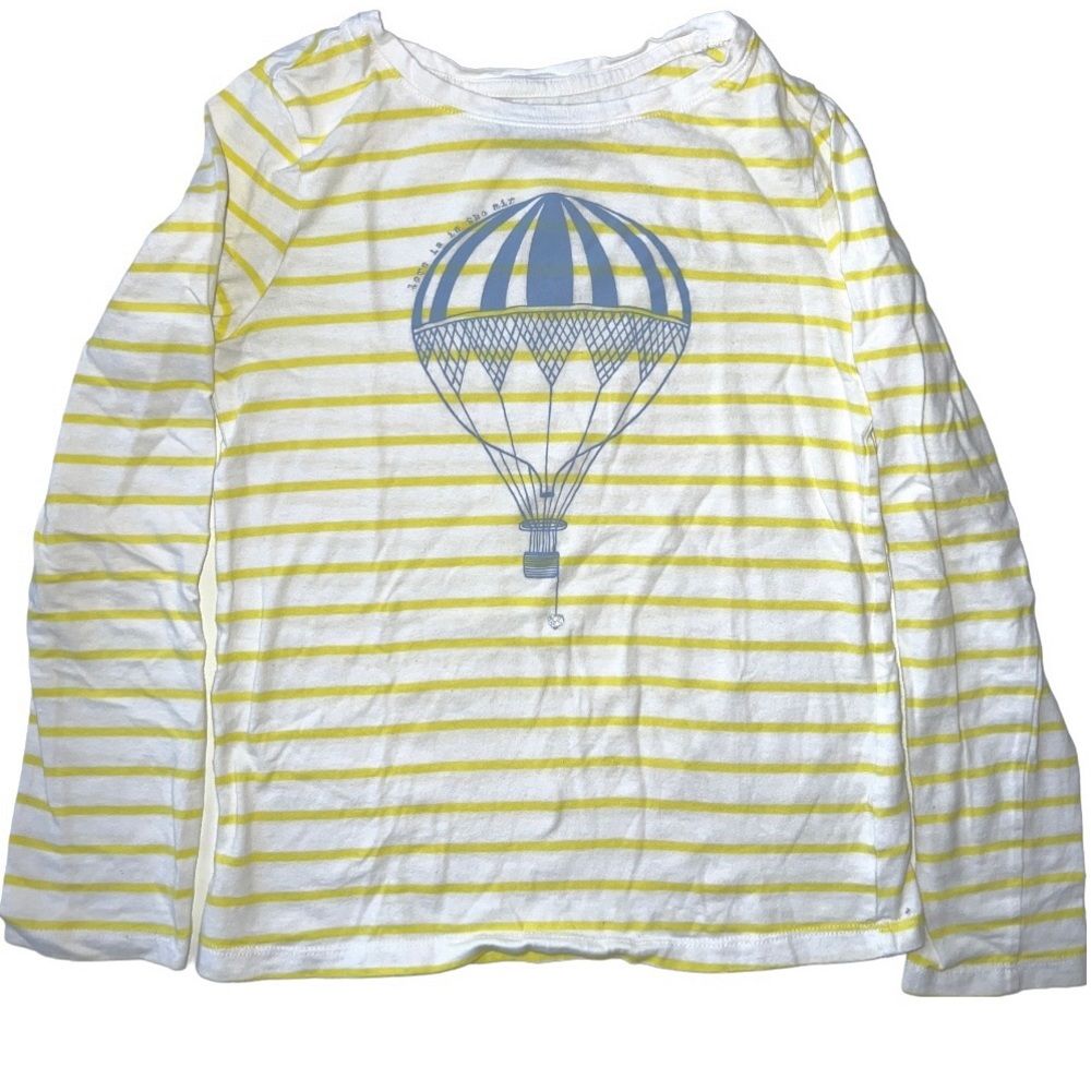 GAP yellow Breton hot air balloon shirt size 8